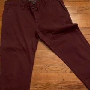 Burgundy Chinos